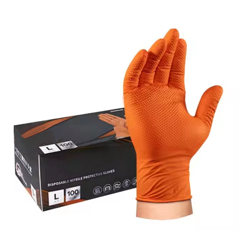 Nitrile Mechanic Glove - 8mil luvas industriais resistentes de nitrilo