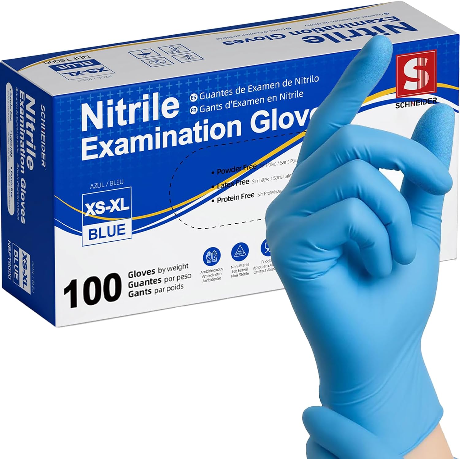 Exam Glove Nitrile - Luvas de Exame de Nitrilo de