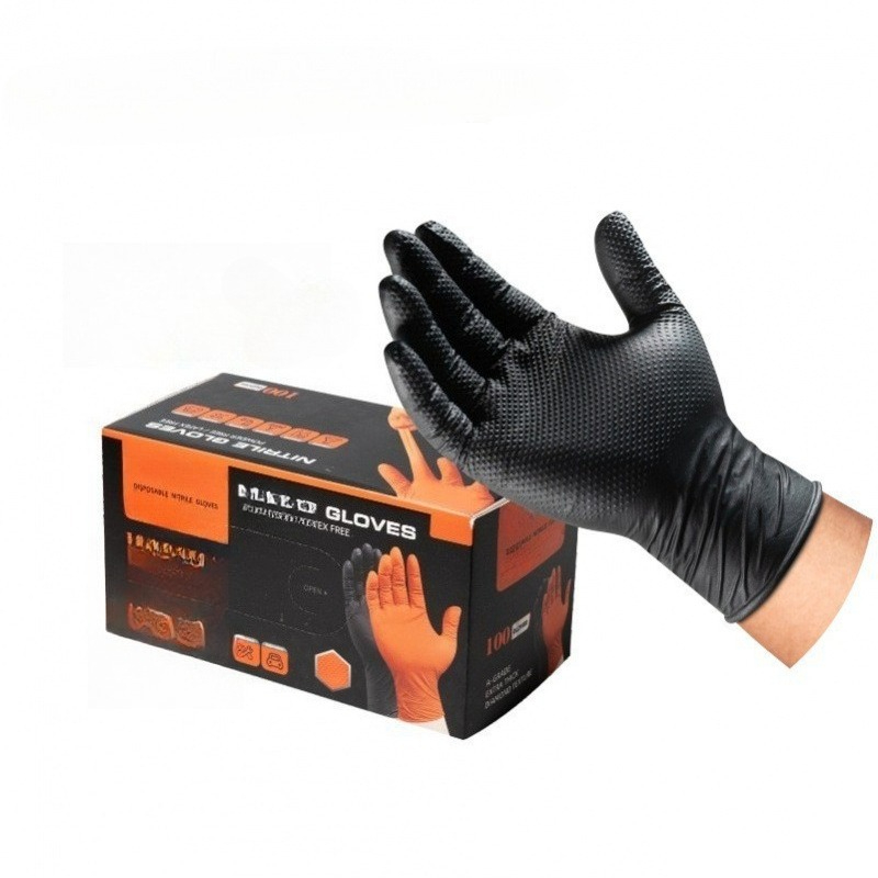 Nitrile Mechanic Glove - Luvas de Nitrilo com Padrão Diamante
