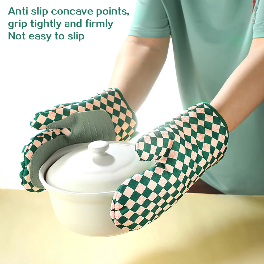 Oven Mitt Silicone - Luvas de Silicone para Forno, Resistentes
