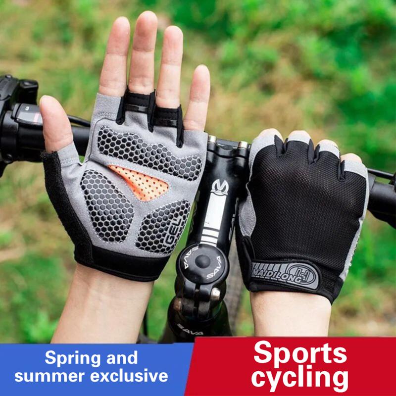 Fingerless Glove Knit - Luvas de Ciclismo Meio Dedo para