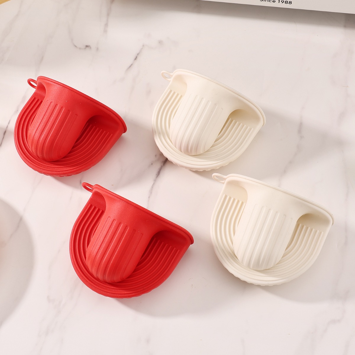 Oven Mitt Silicone - 2 Pares de Luvas de Silicone