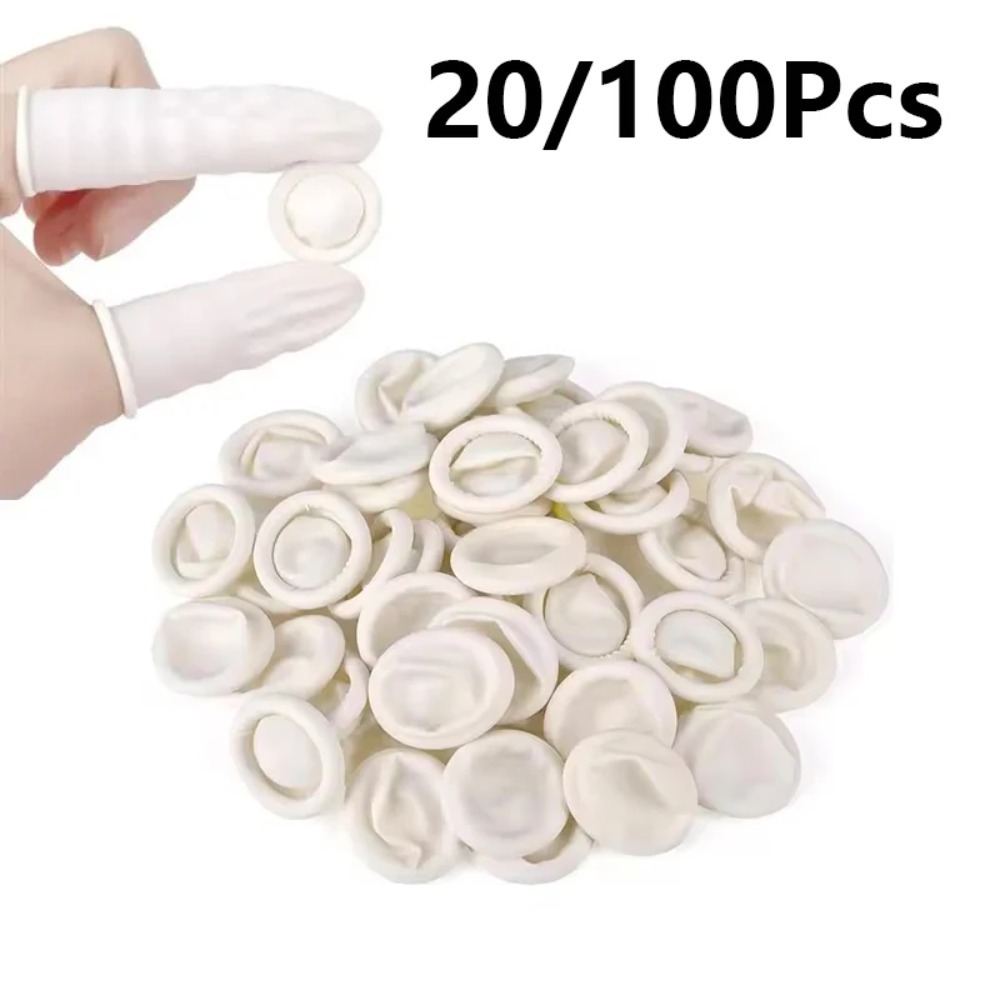 Latex Disposable Glove - Conjunto de 20/100 peças de protetores