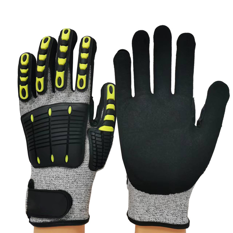 Work Glove Impact - Luvas Antivibração com Revestimento SBR e