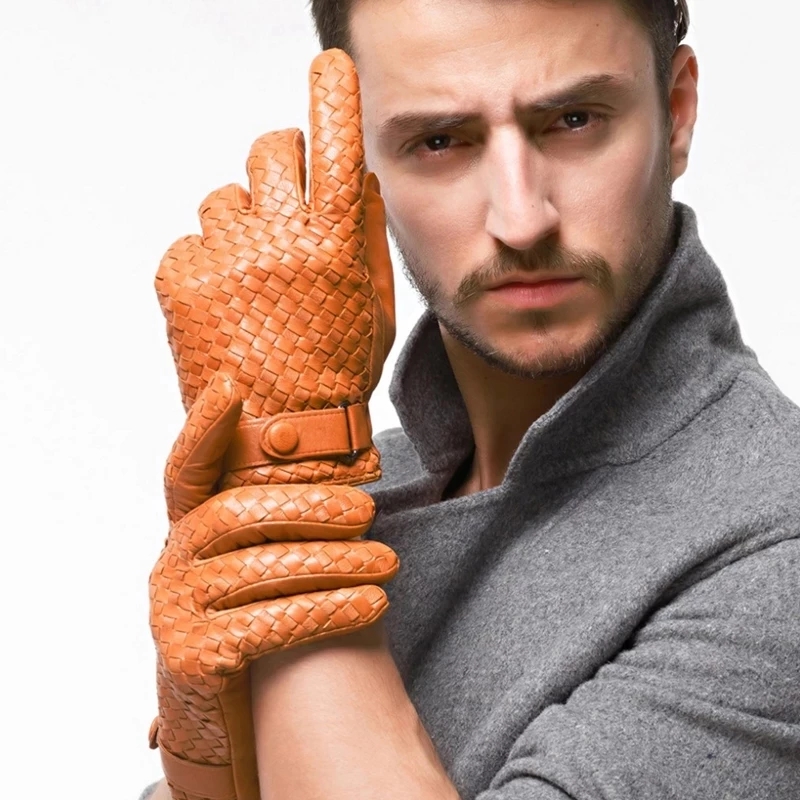Leather Driving Glove - 2022 novos homens luvas de alta