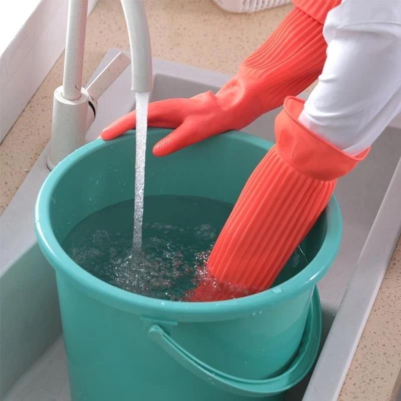 Rubber Glove Cleaning - Luvas longas de borracha reutilizáveis para
