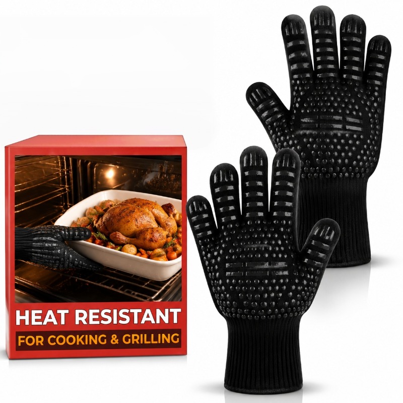 Oven Mitt Silicone - 1 unidade/1 par de luvas para