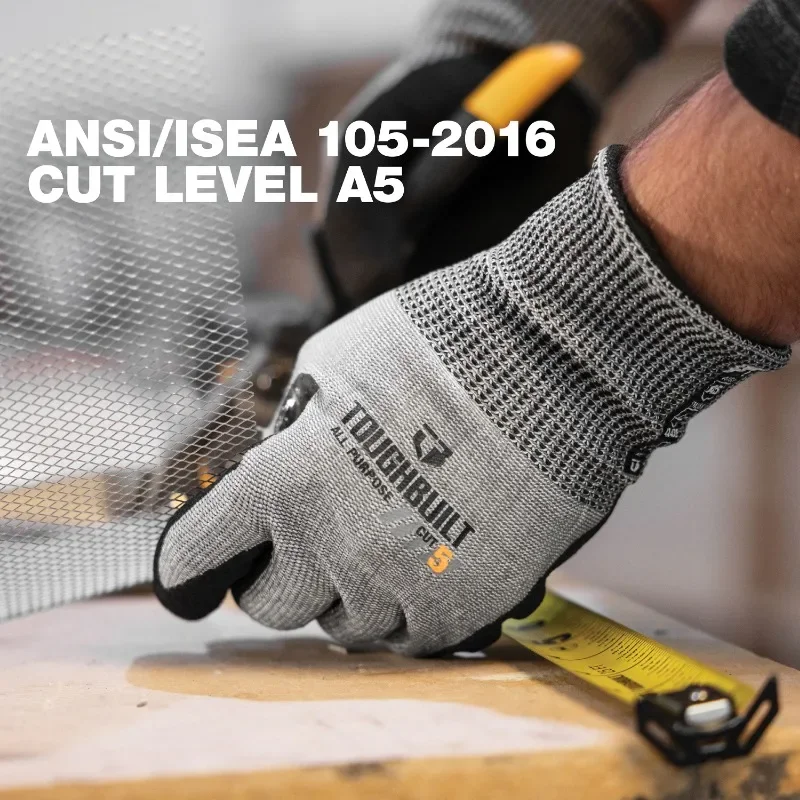 Cut Resistant Glove - Toughbuilt TB-P2-112-5-L nitrilo super resistente à