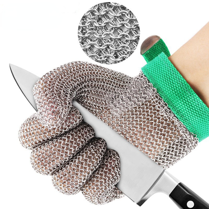 1 pçs luva de aço inoxidável r - Cut Resistant Glove avaliação e preço