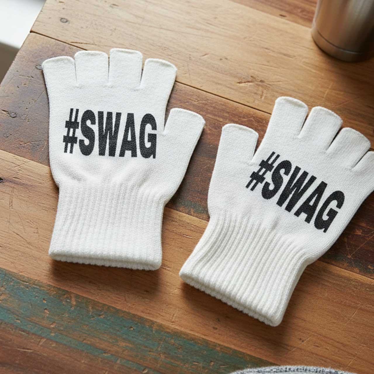 Luvas sem dedos unissex, luvas - Fingerless Glove Knit avaliação e preço