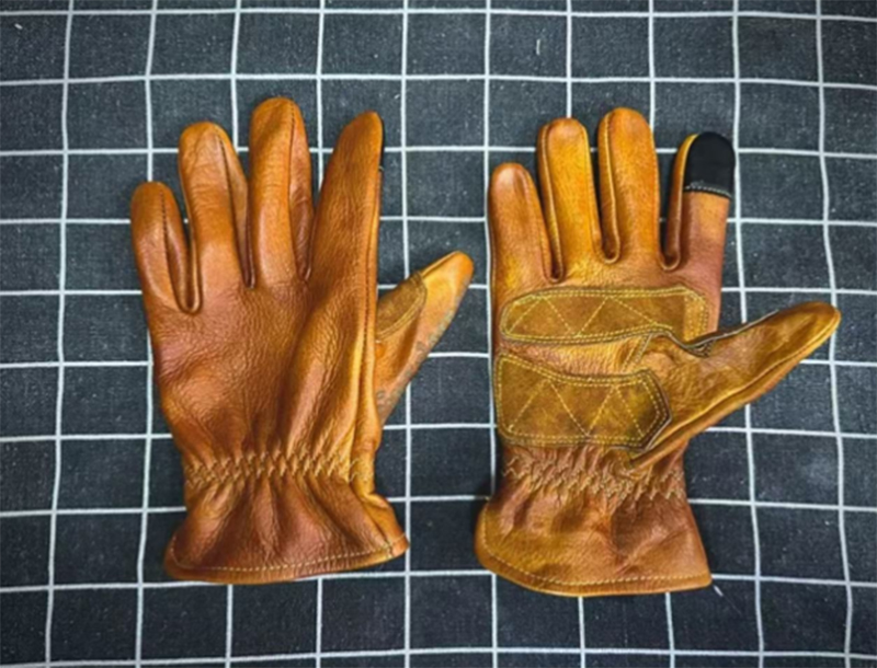 Feito à mão de couro genuíno r - Motorcycle Glove Knuckle avaliação e preço