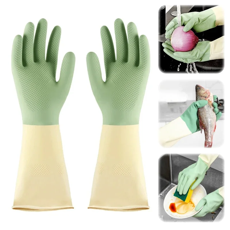 Luvas de cozinha espessadas, l - Dish Glove Rubber avaliação e preço
