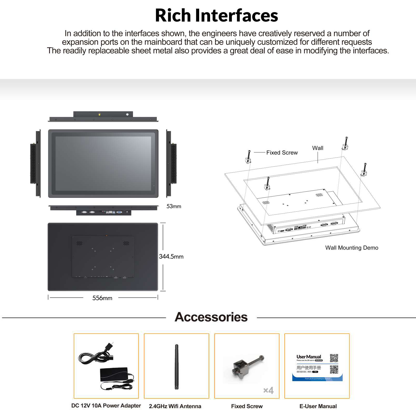 PC Industrial Embutido Persona - Touchscreen Glove Capacitive avaliação e preço