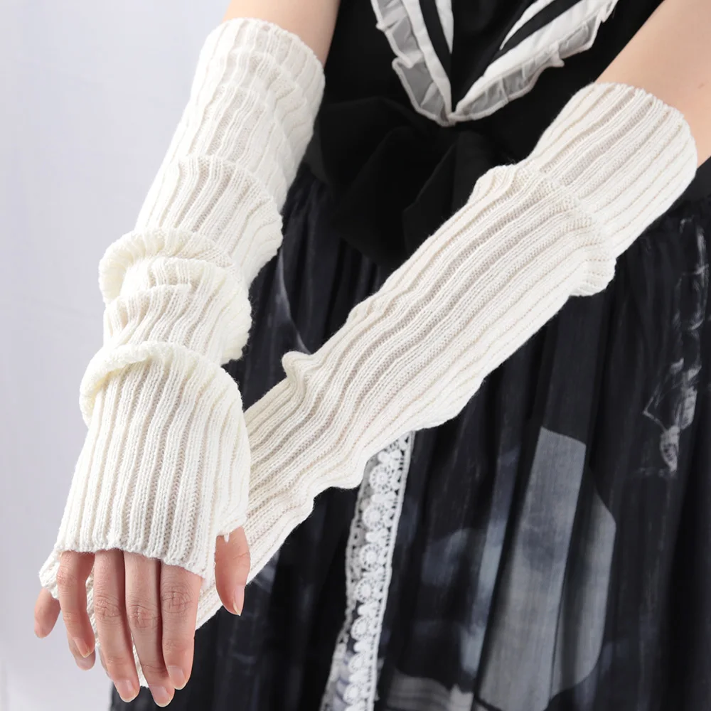 2025 novo 52cm mulheres mangas - Fingerless Glove Knit avaliação e preço