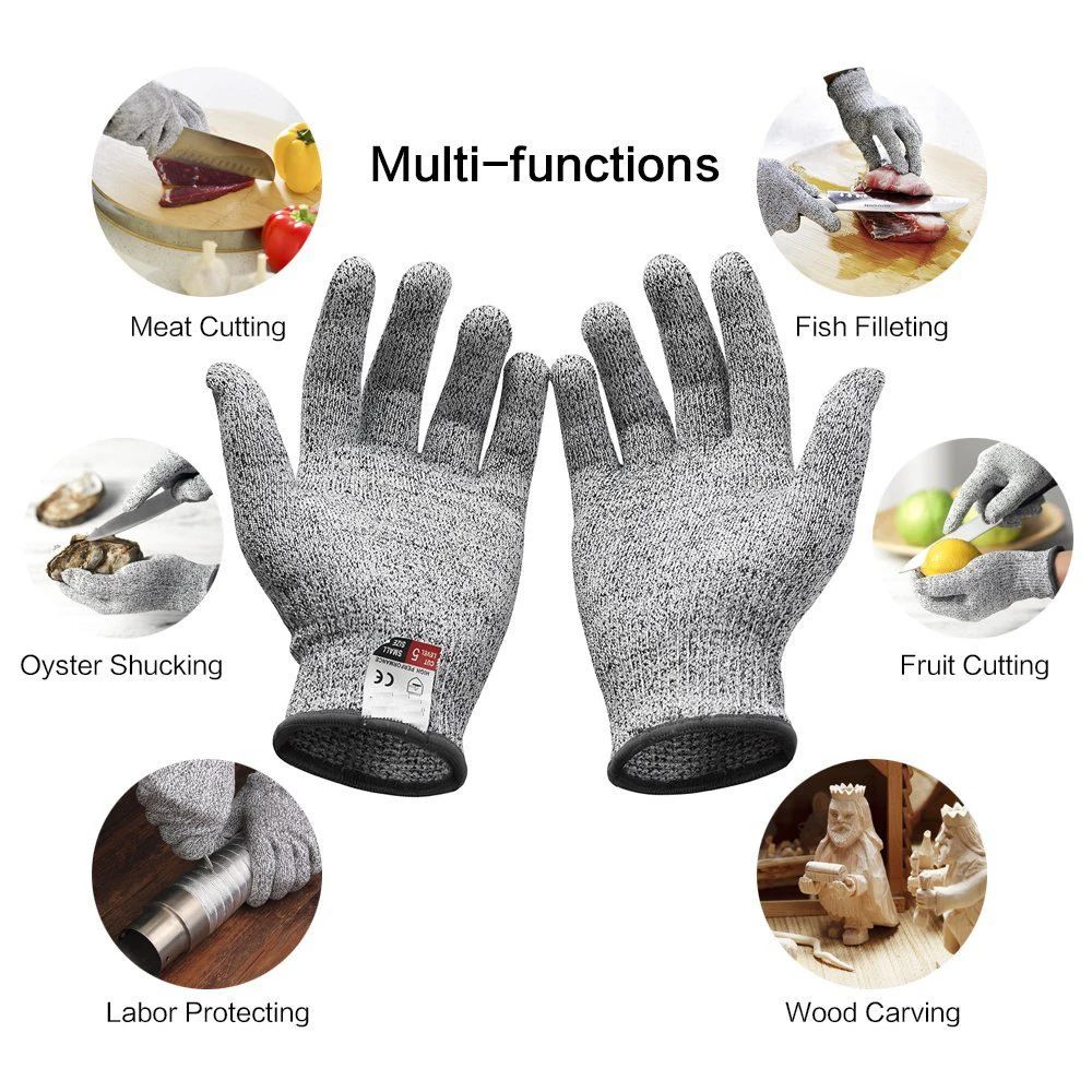 Luvas de Corte HPPE Nível 5, L - Cut Resistant Glove avaliação e preço