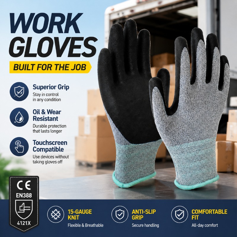 Luvas de Trabalho com 15 Agulh - Nitrile Mechanic Glove avaliação e preço