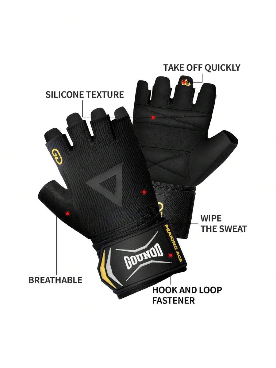 1 par de luvas de ginástica pe - Workout Glove Gym avaliação e preço
