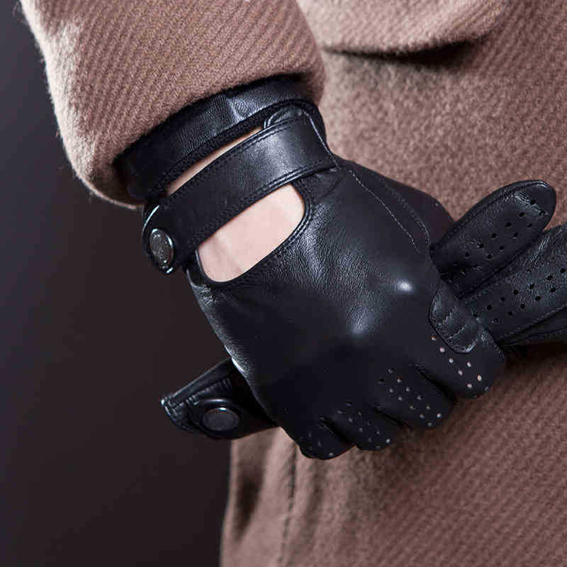 Moda masculina couro genuíno r - Leather Driving Glove avaliação e preço