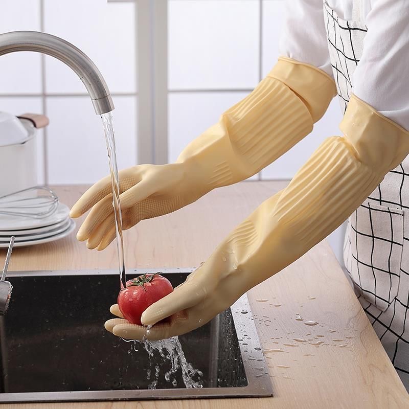 Luvas longas de borracha reuti - Dish Glove Rubber avaliação e preço