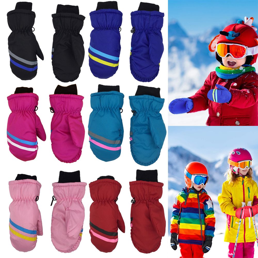 Novas crianças inverno neve lu - Ski Glove Waterproof avaliação e preço