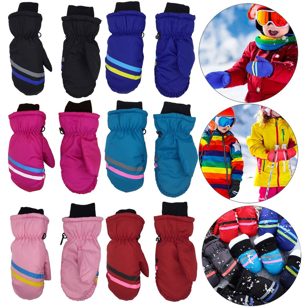 Novas crianças inverno neve lu - Ski Glove Waterproof avaliação e preço