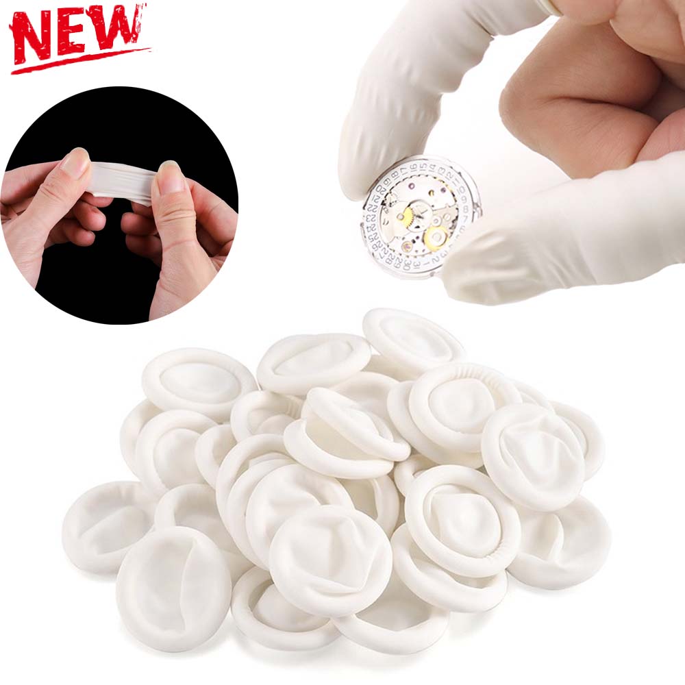 100/50/30 pçs pó descartável l - Latex Disposable Glove avaliação e preço