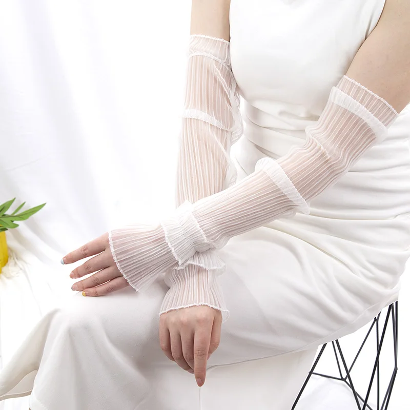 Verão longo luvas sem dedos mu - Fingerless Glove Knit avaliação e preço